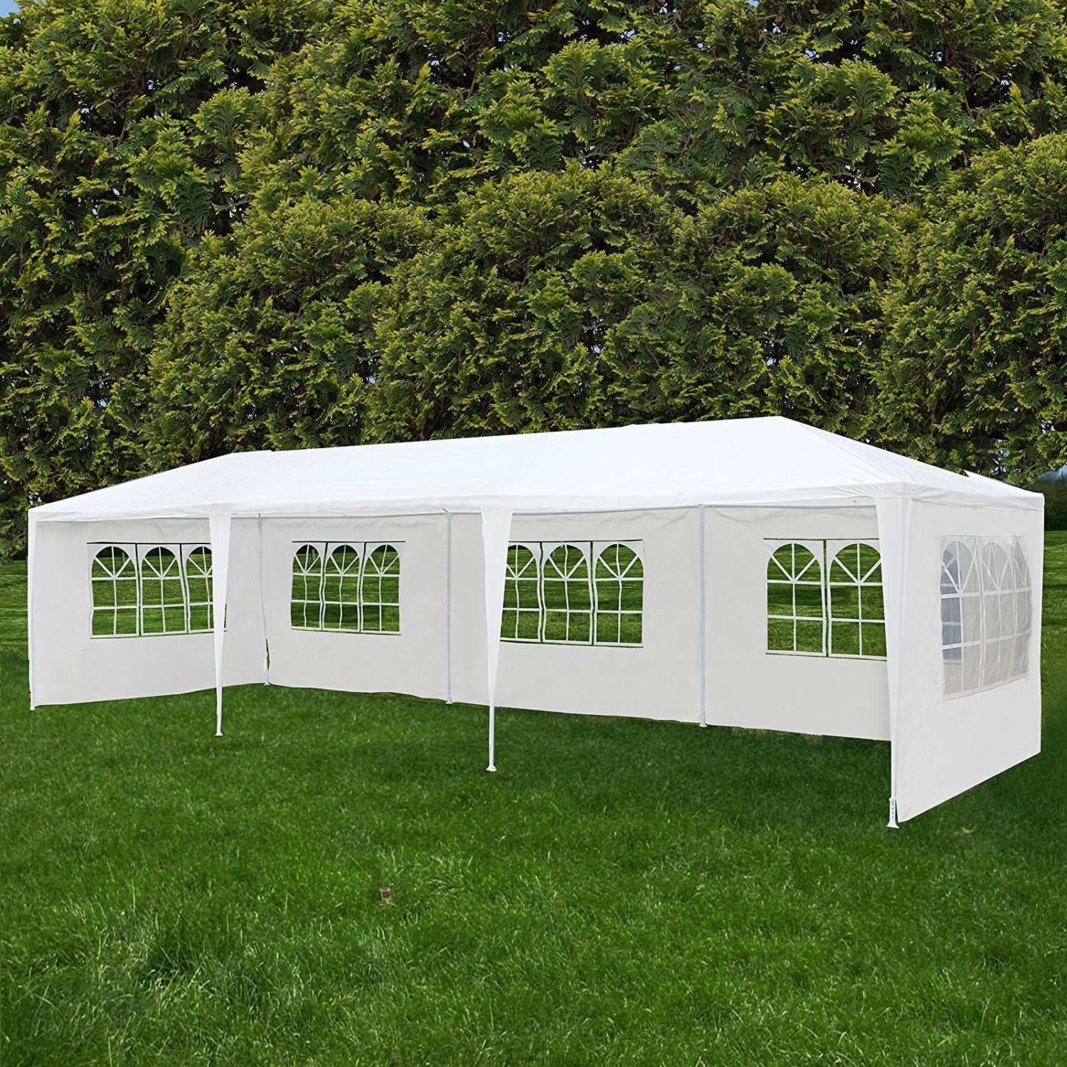 Zimtown 10'x30' Wedding Party Canopy Tent,5 Removable Sidewalls with Windows, Great for Outdoors