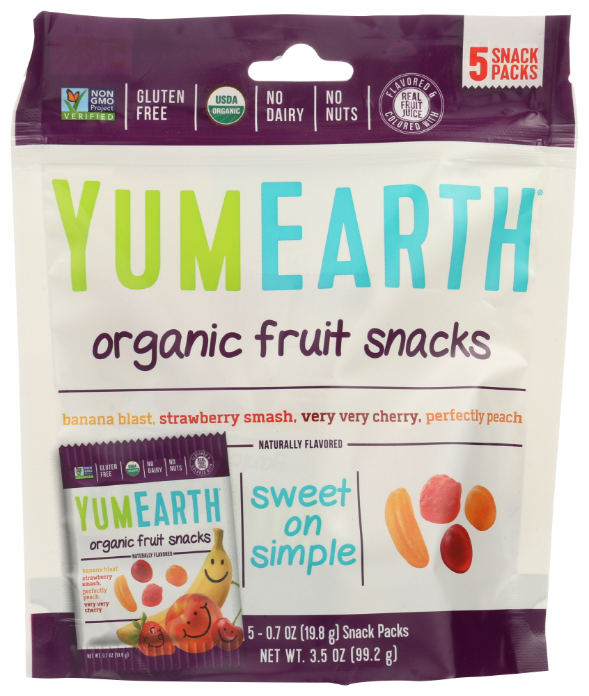 (12 Pack) Yumearth Organics Organic - Fruit Snacks , 5/.7 Oz