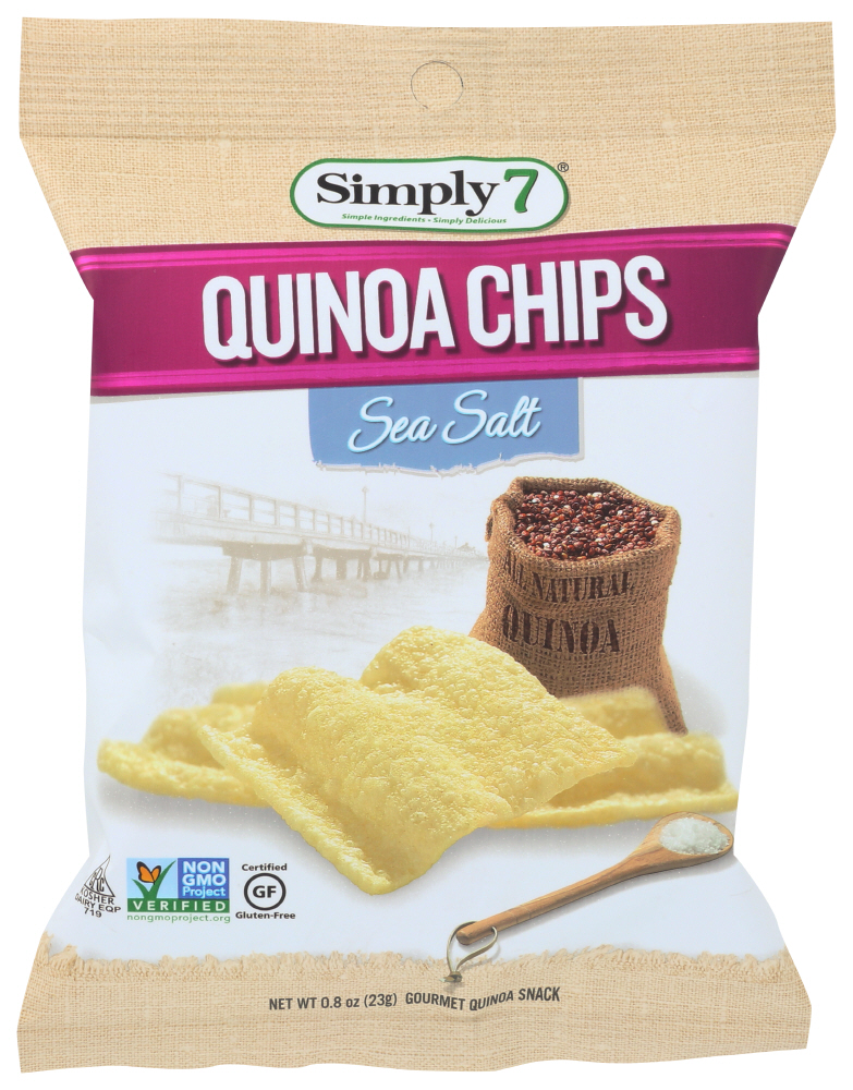 (24 Pack) Simply 7 Quinoa Chips Sea Salt, 0.8 Oz.