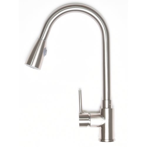 Zenvida Pull Down Single Handle Kitchen Faucet