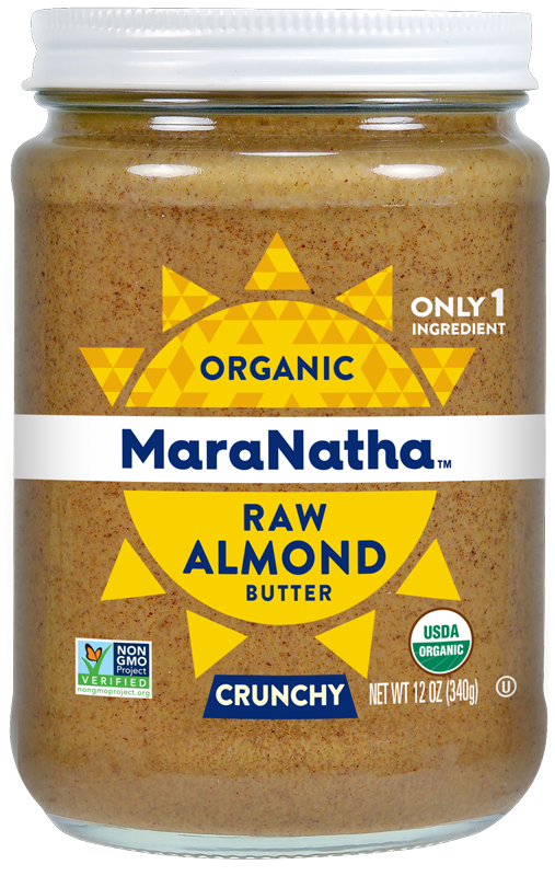 (6 Pack) Maranatha Organic Raw Crunchy Almond Butter, 12 oz