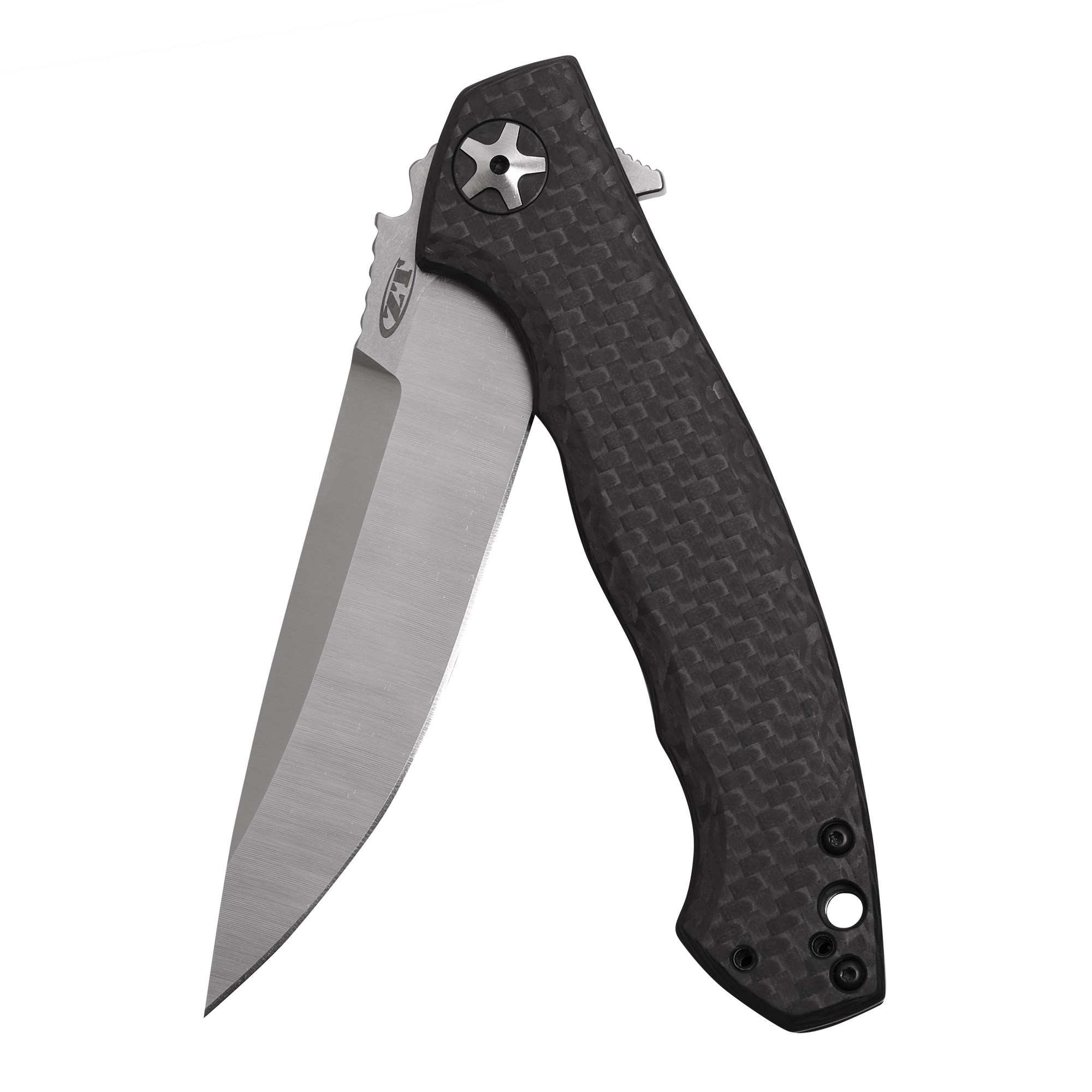 Zero Tolerance 0452CF; Pocket Knife with 4.1 Inch Dual-Finished S35VN Steel Blade