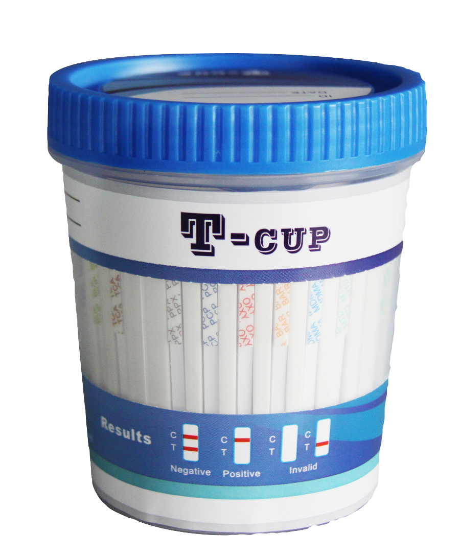 (Case of 25) 12 Panel Drug Test Cups Amp/Bar/Bup/Bzo/Coc/MDMA/Mtd/Opi/Oxy/Pcp/Tca/Thc