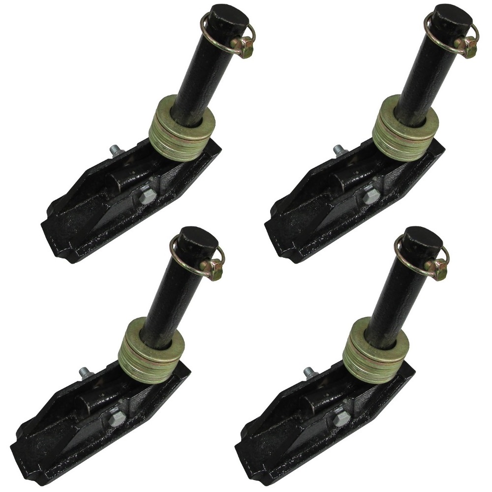 (4) Snow Plow Skid Shoe Assemblies for Meyer Fisher Snowplow Snowblade Replaces 1303005