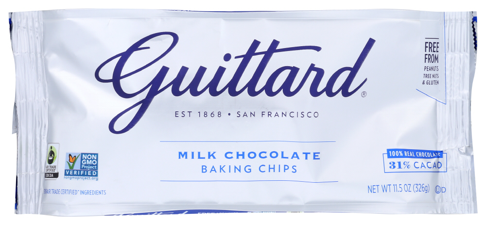 (12 Pack) Guittard Baking Chips, Milk Chocolate, 11.5 Oz