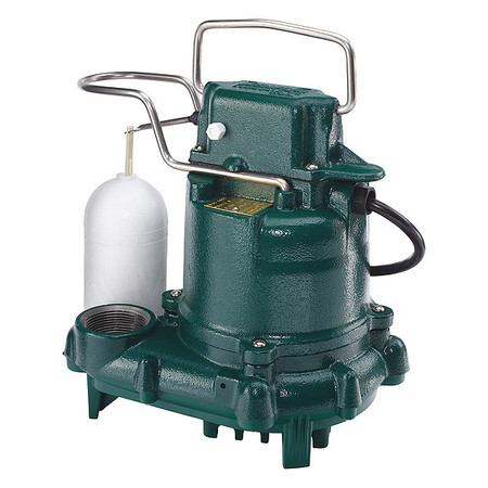 ZOELLER Sump Pump,3/10HP,1-1/2In NPT,19ft Max,CI M57