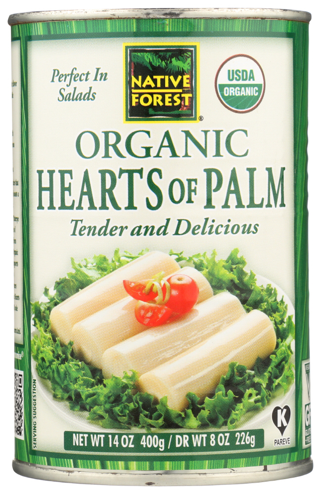 (12 Pack) Native Forest Organic Hearts - Palm , 14 Oz