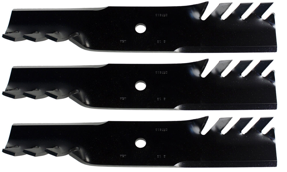 (3) USA Mower Blades® Mulching for Great Dane D18086, GDU10230, 32" 48" Deck
