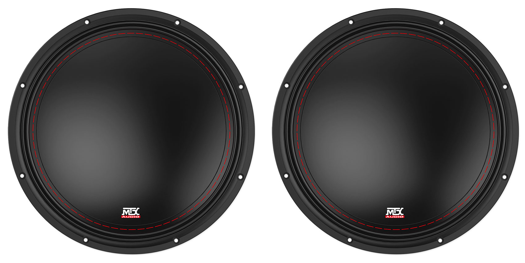(2) MTX 3512-02 12" 1000 Watt Peak SVC 2-ohm Car Audio Subwoofers Subs