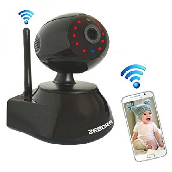 ZEBORA® Baby Monitor, Super HD 960P Internet WiFi Wireless Network IP Security Surveillance Video Camera System, Pet and Nanny Monitor with Pan and Tilt, Two Way Audio & Night Vision