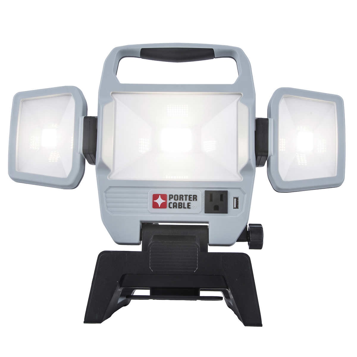 Porter Cable Triple Head Folding Work Light 5000 Lumens