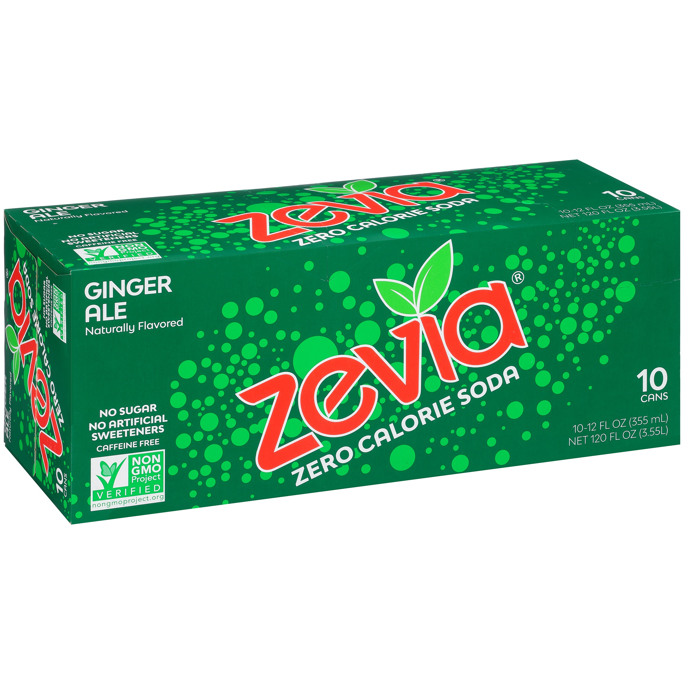 Zevia® Zero Calorie Ginger Ale Soda 10-12 fl. oz. Cans