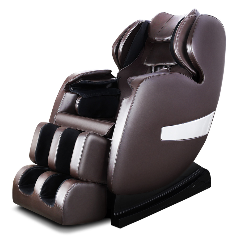 Zero Gravity Massage Chair Recliner, Upgrade Full Body Massage Chair Recliner, Electric Back Massaging Chairs with Foot Rollers, Massage Chair for Office, Mother's Day Father's Day Gift, Brown, W10813
