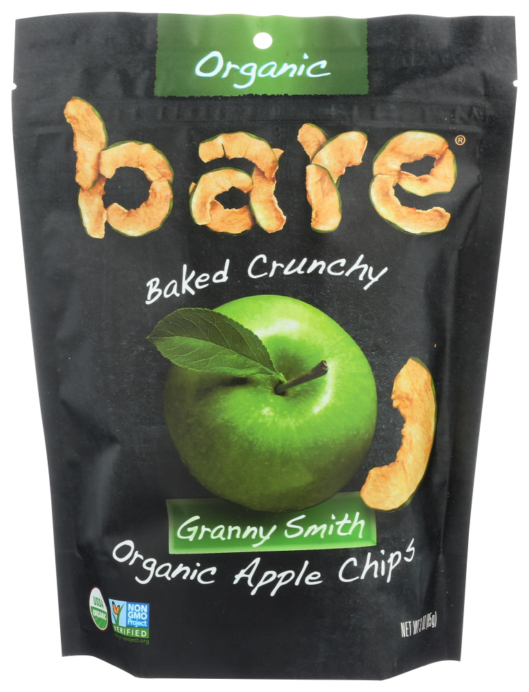 (12 Pack) Bare Snacks Granny Smith Organic Apple Chips, 3 Oz.