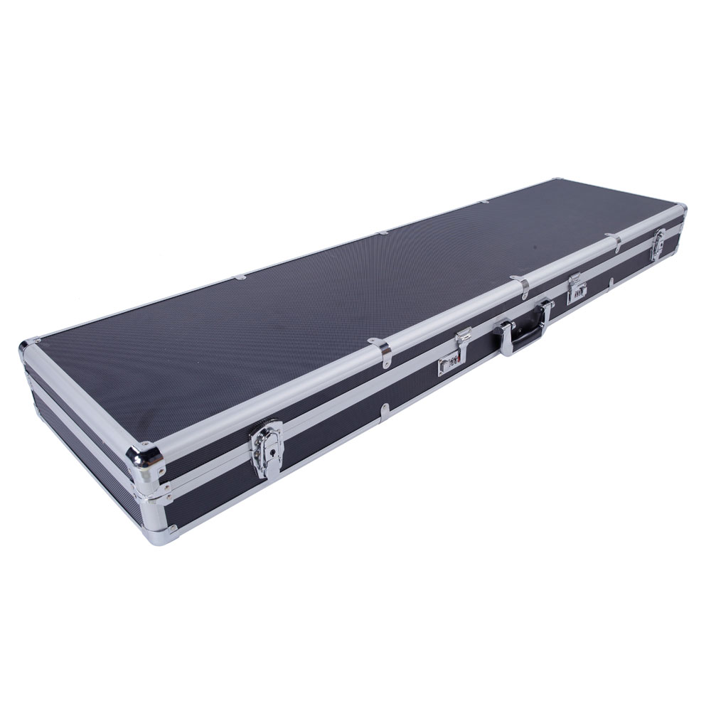 Zimtown 53" Long Aluminum Locking Rifle Gun Case Lock Shotgun Storage Box Carry Case With 2 Combination Lock