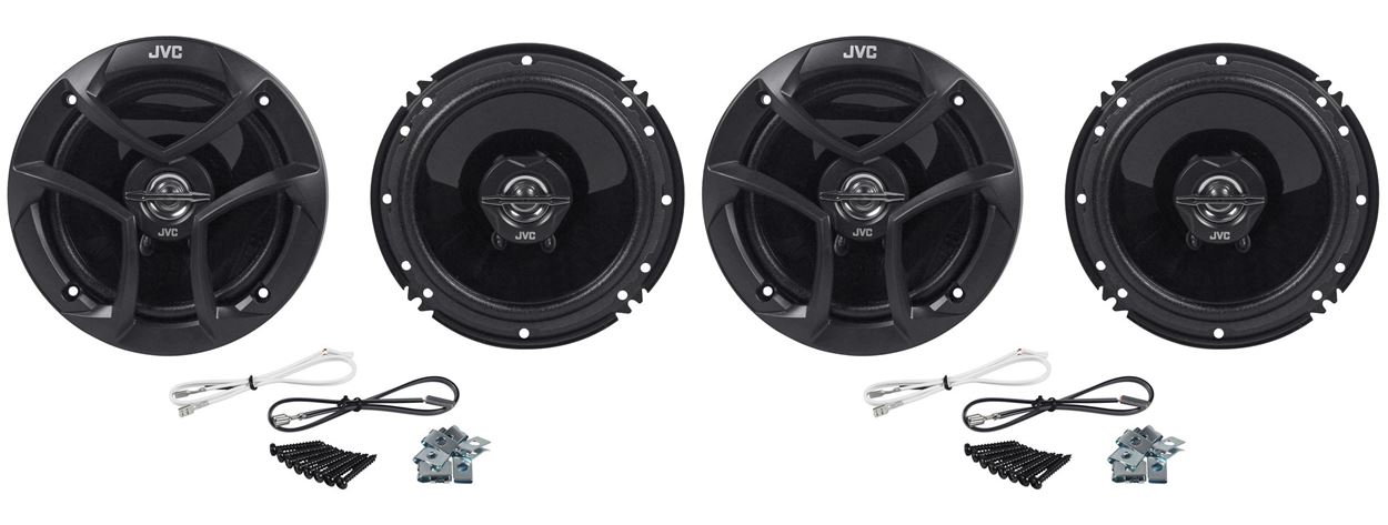 (2) Pairs New JVC CS-J620 6.5“ 2-Way Car Audio Speakers 6 1/2” - Total 1200 Watt