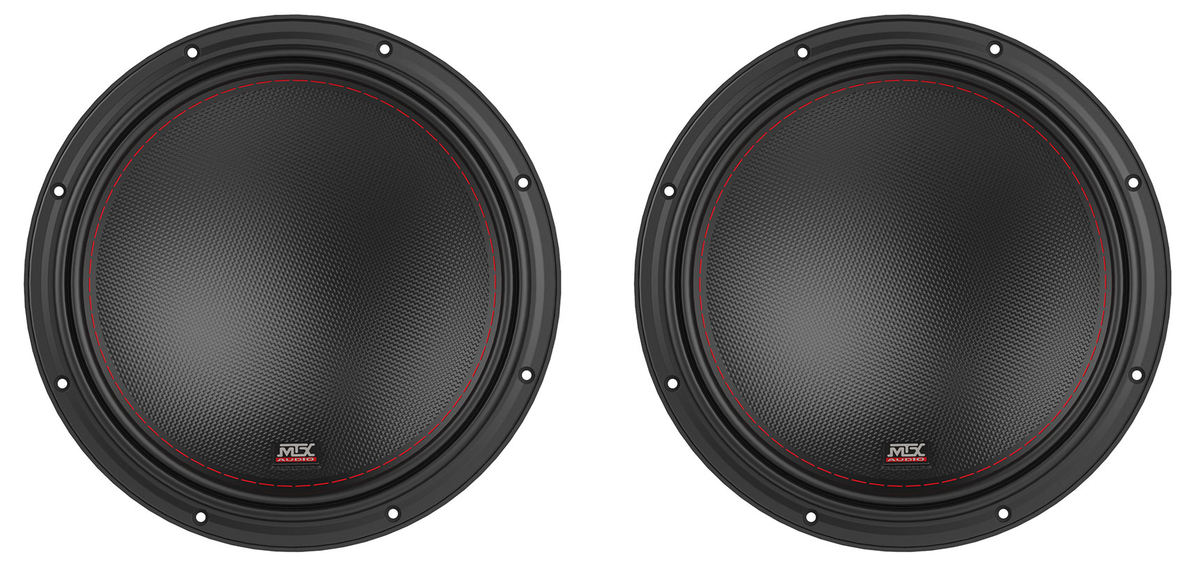 (2) MTX 7512-22 12" 3000 Watt Competition Car Audio Subwoofers DVC 2-ohm Subs