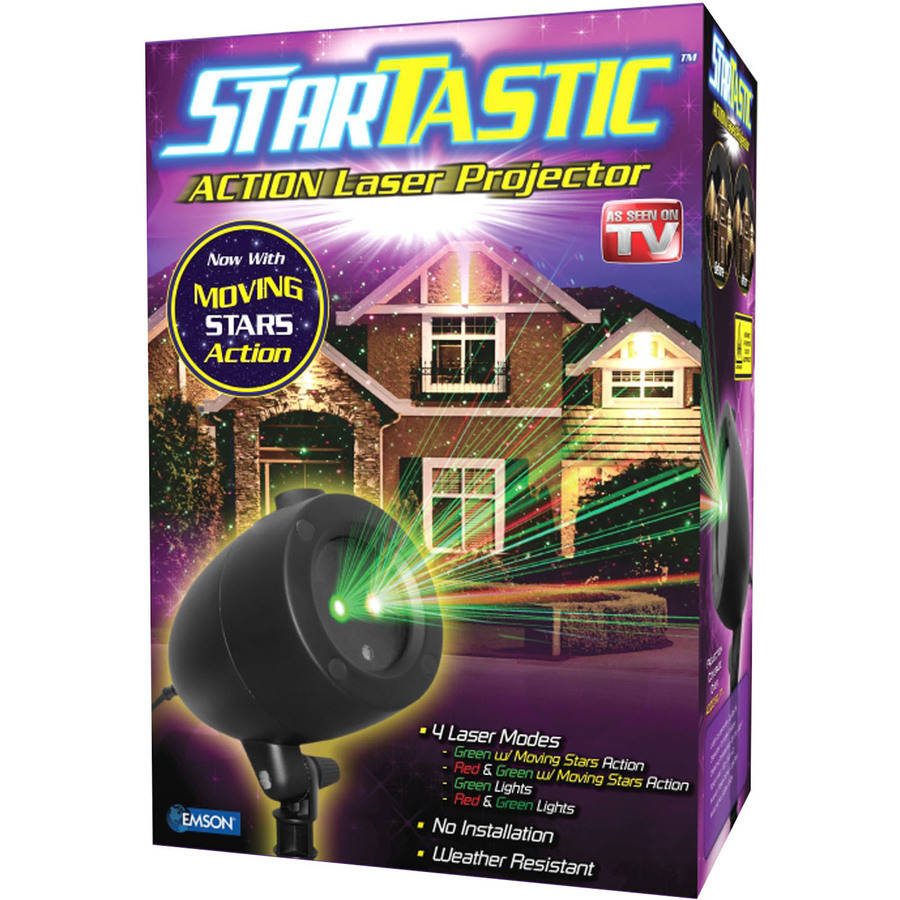 (3 pack) StarTastic ACTION Holiday Laser Light Show, 4 Modes with Static and Twinkling Stars Motion Features