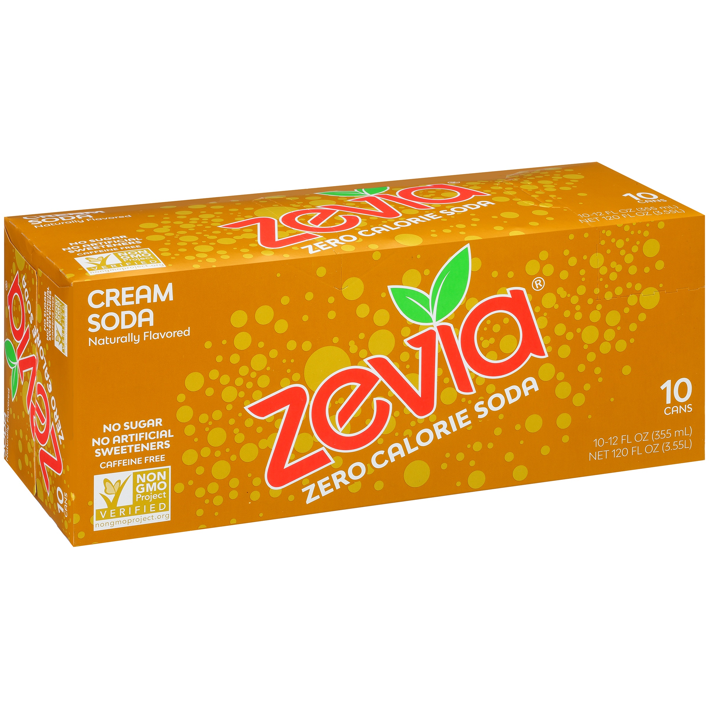 Zevia® Zero Calorie Cream Soda 10-12 fl. oz. Cans
