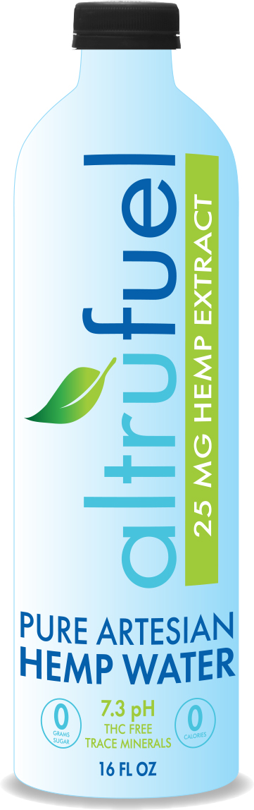 (12 pack) Altrufuel Hemp water, 25 mg hemp, 16 oz