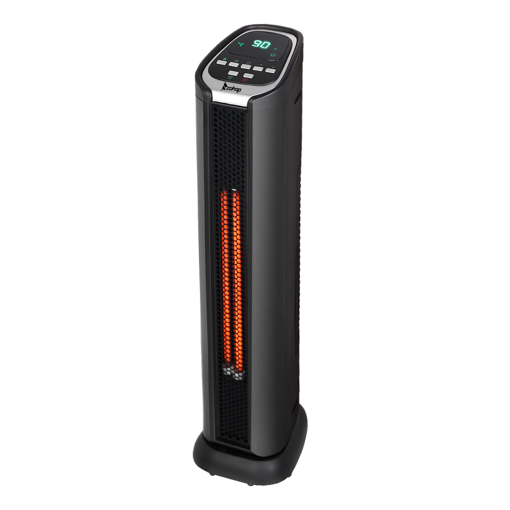 Zimtown 1500W Indoor Electric Space Heater, Portable Oscillating Heater w/Remote Control
