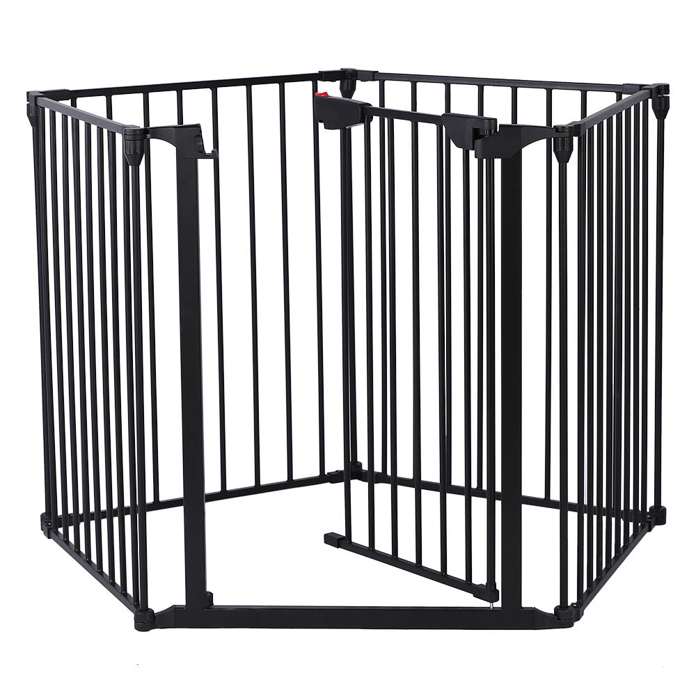 Zimtown Portable Baby Safety Gate Door Pet Dog Cat Fence Playard with swing door