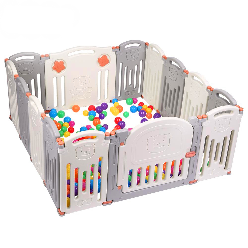 Zimtown 14 Panel Baby Safety Activity Center Playpen Kid Safety Play Center Yard