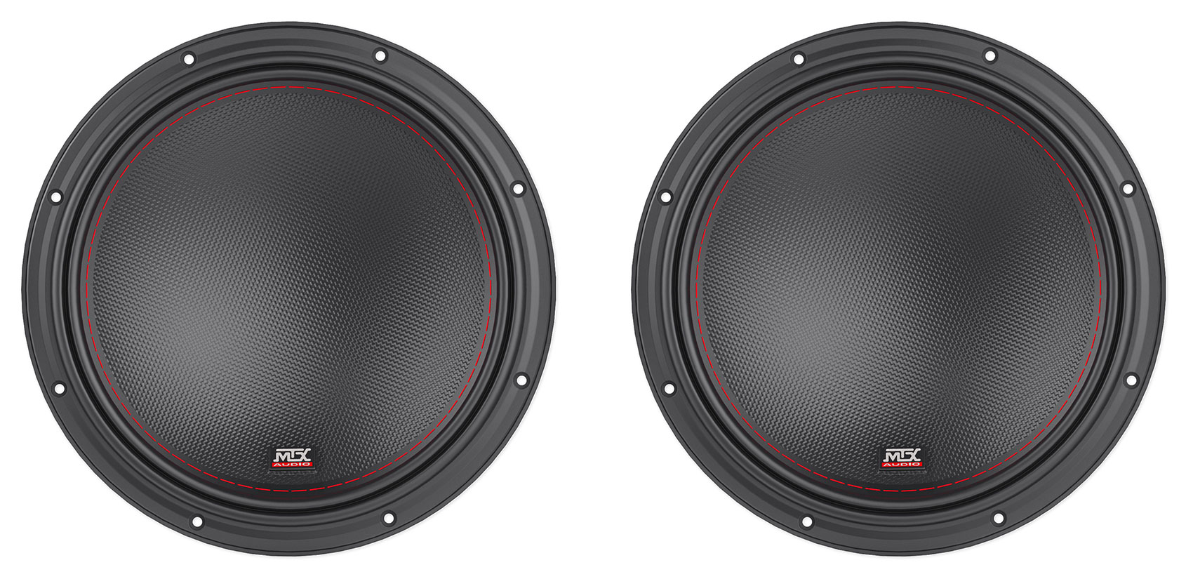 (2) MTX 7512-44 12" 3000 Watt Competition Car Audio Subwoofers DVC 4-ohm Subs