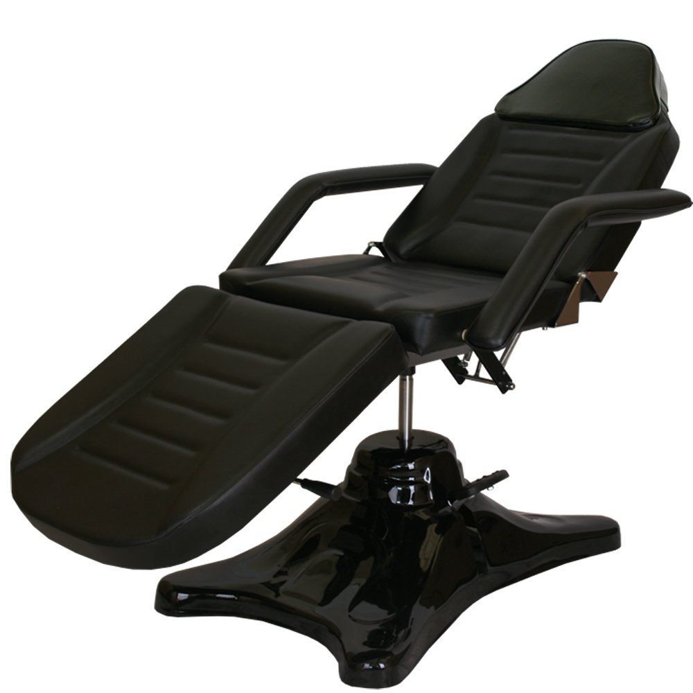 "ZENON" Premium Salon Massage Equipment Hydraulic Facial Tattoo Bed FB-66BLK