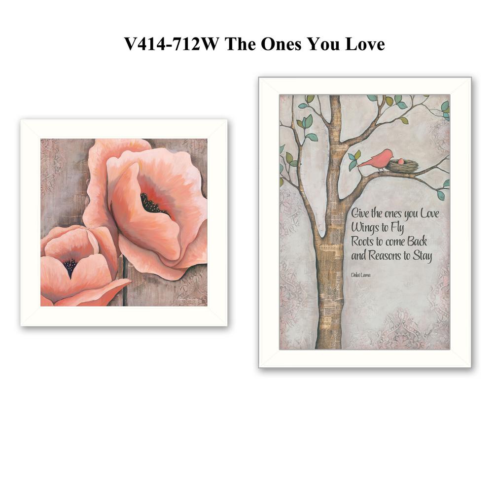 "Ones You Love" 2-Piece Vignette by Kenda Runnels, White Frame