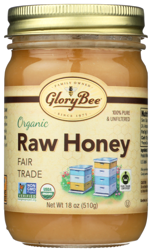 (6 Pack) Glorybee Fair Trade Honey Organic, 18 Oz.