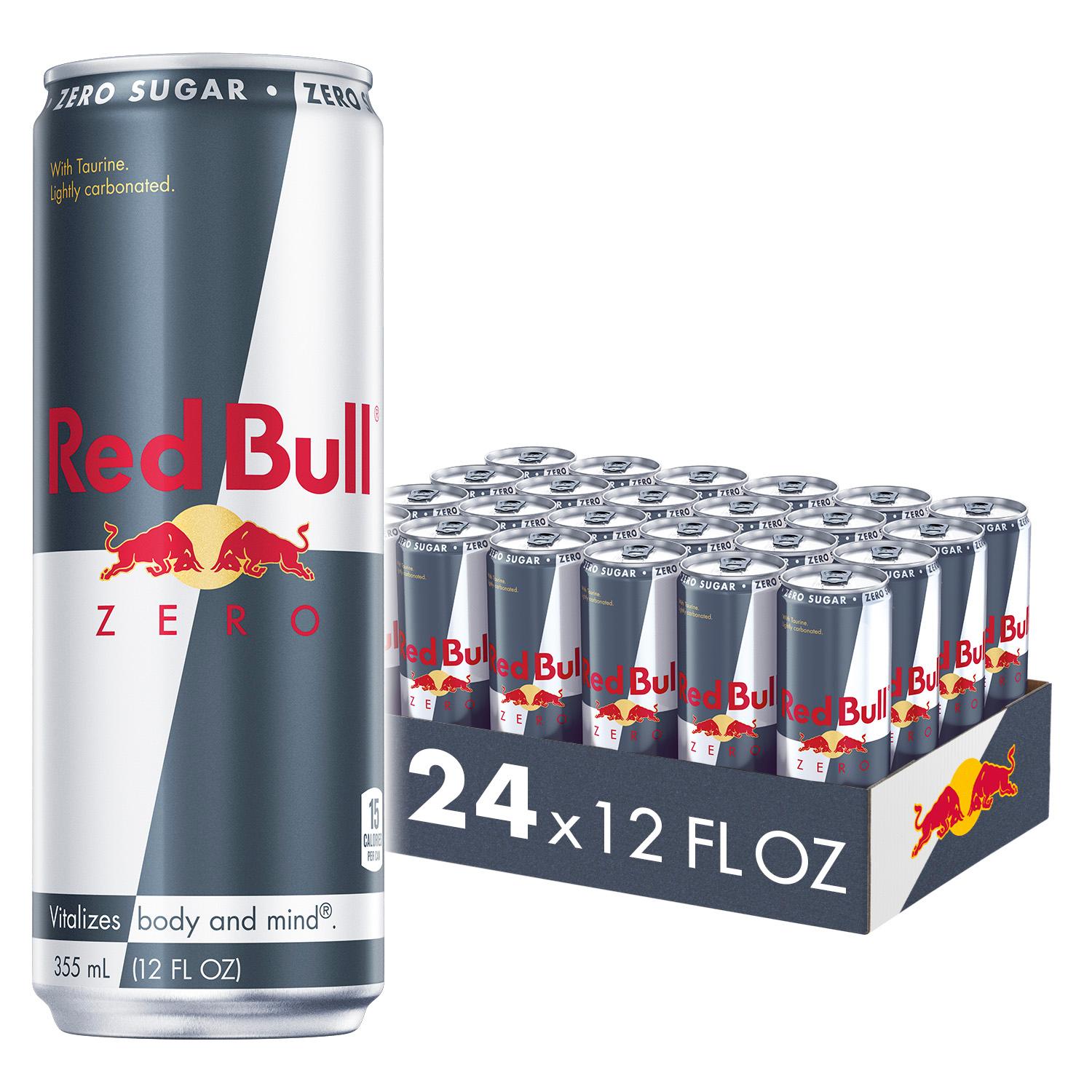 (24 Cans) Red Bull Energy Drink, Total Zero, 12 fl oz