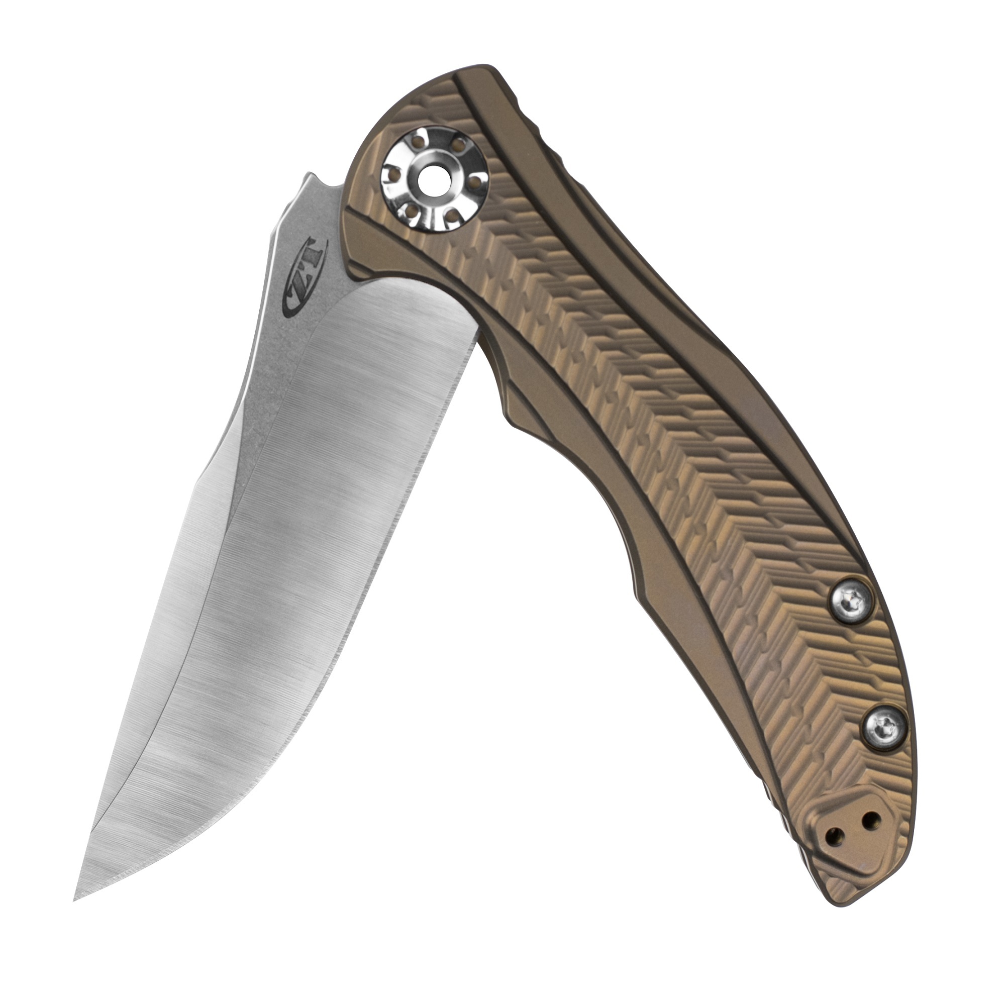 Zero Tolerance 0609 Pocketknife; 3.4 Inch CPM 20CV Drop Point Blade with Two-Toned Finish