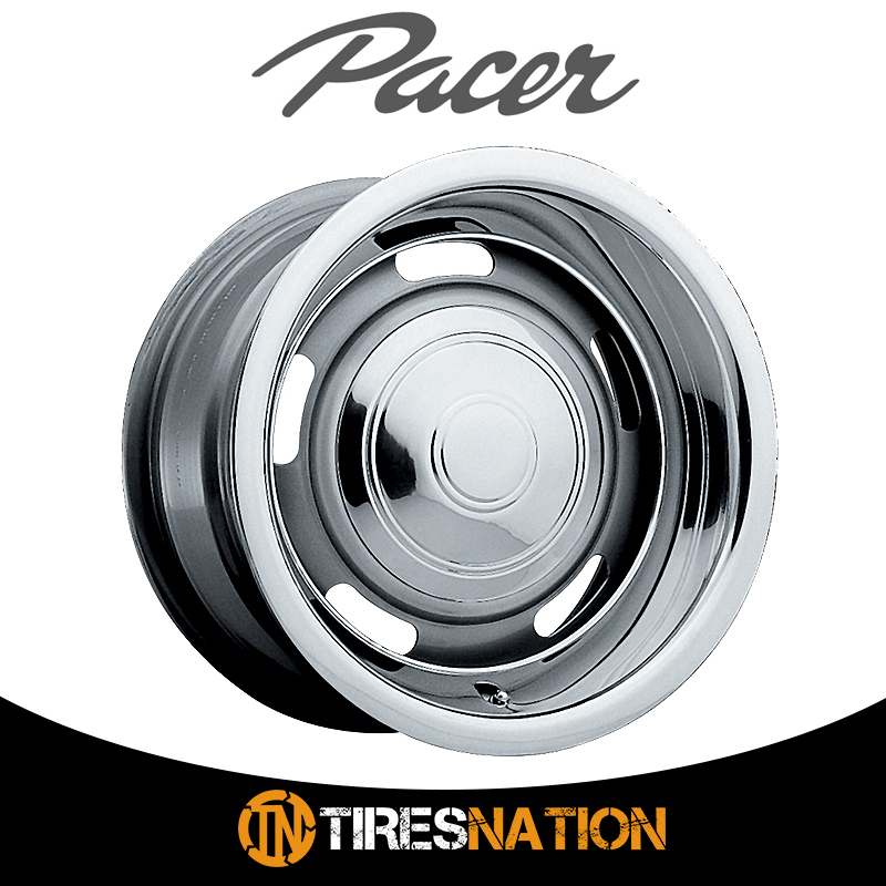 (1) Pacer 621144S SILVER RALLYE 15X7 5X4.50/5X4.75 83.82 +06 Silver Wheel Rim