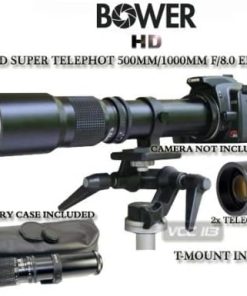 B00EHP2C28 Bower 500mm/1000mm Telephoto Lens for Nikon D7000 D7100 D5200 D5000 D5100 D90 D80 D70 D60 D40 D40X D3S D300S D3000 D3200 D5200 D3X
