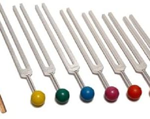 B00KSZCQ2C TFS Tuningforkshop 7 Chakra Tuning Fork Set with Color Balls+Pouch+Mallet