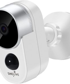 B092ZYY2ZD Security Camera Outdoor, SHELIVE Wireless Home Security Camera System with Rechargeable Battery, 1080P HD, Waterproof, Night Vision, Motion Detection, 2-Way Audio