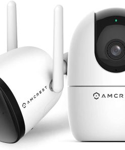 B092CBX6N3 Amcrest 1080P WiFi Camera Indoor & Smart Home 2MP Bullet IP Security Camera Outdoor Wireless, ASH22-W (Wired Power), ASH21-W-ASH22-W-BU