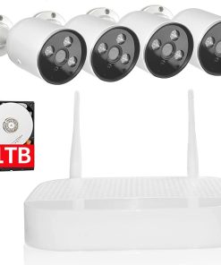 B09261CVS8 ?8CH Expandable?Wifi Security Camera System,Sdeter Outdoor 8 Channel 1080P Home Video Wireless NVR Kit with 1TB HDD,4pcs Indoor Outdoor Surveillance IP Cameras Set,Easy Remote View,Plug Play,Free APP
