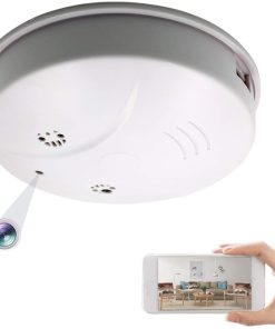B094FY52CT Spy Camera, Smoke Detector Hidden Camera WiFi Camera HD 1080P Wireless IP P2P Home Security Mini Camera Video Recorder Motion Detection Real-Time View Nanny Cam