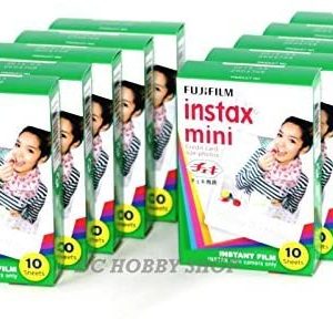 B00T0ZWBSK Fuji Instax Mini Film 100 Films Fujifilm Instant Camera Photos 10 Packs