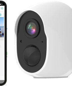 B094NHXRD7 ZOYHYOZ Wireless WiFi Security Camera with Motion Sensor, 1080P HD Video Outdoor Camera with AP Mode 135? Angle View Camera, 2-Way Audio, Waterproof, Spotlight, SD/Cloud (White A)