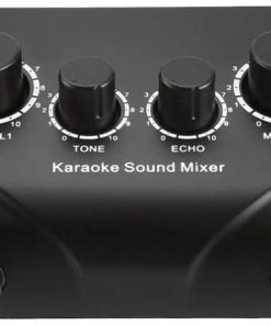 B094F8HL4V LIUXINGCHI-US Karaoke Sound Mixer Professional Audio System Portable Miniskirt Digital Audio Profound Karaoke Machine Echo Mixer System