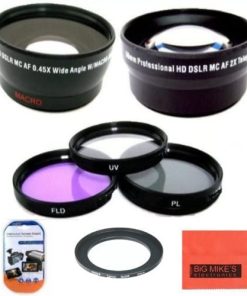 B00D632MJK Deluxe Lens Kit for Canon PowerShot SX500 is 16.0 MP Digital Camera Includes 67mm 3PC Filter Kit + 67mm 2X Telephoto Lens + 67mm 0.45x Wide Angle Lens with Macro Filter Adapter + More!!