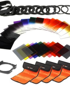 B00JL4KLL4 K&F Concept 40 in 1 Square Filter Kit Graduated Full Color ND Filter Set Compatible with Cokin P Series for DSLR Cameras