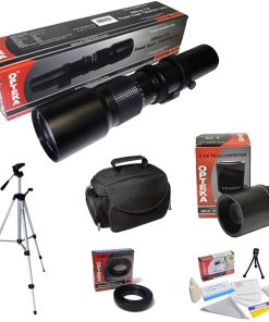 B00GCIHKLQ Opteka 500-1000mm Telephoto Lens Kit for Nikon D5, D4s, D4, D3x, Df, D810, D800, D750, D610, D500, D7500, D7200, D7100, D5600, D5500, D5300, D5200, D5100, D3400, D3300 Digital SLR Cameras