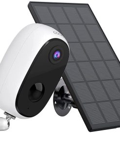 B0932679QQ Wireless Security Camera Outdoor, Conico Solar Powered Home IP Camera 2.4G WiFi 1080P 10000mAh Wireless Rechargeable Battery Powered Camera with 2-Way Audio/Night Vision/Motion Detection/Waterproof
