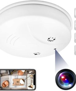 B094HQQ42Z Spy Camera, WiFi Smoke Detector Hidden Camera, HD 1080P Wireless Security Surveillance Camera Motion Detector and Night Vision, Nanny Cam for Indoor/ Home/Apartment/Office, Support iOS/Android