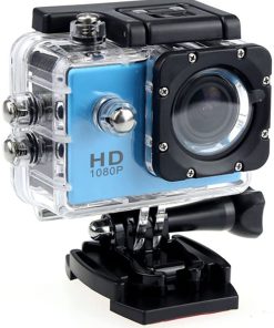 B092SDJ8MN erfgh Sports DV Camcorder Outdoor Mini HD Digital Waterproof Camera(Color:Blue)