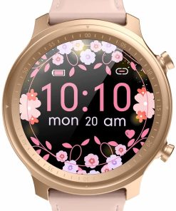 B092JBSC5K Smart Watch for Women Smart Watch for Android and iOS Phones Fitness Tracker with Heart Rate Monitor Sleep Monitor Smart Watch Waterproof with 2 Watch Bands Fitness Watch with Custom Watch Face (Pink)